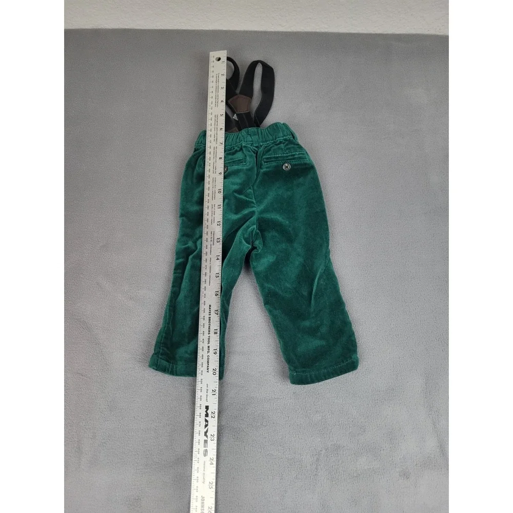 Gymboree Suspender Pants Baby Boy 6 8Mo. Green Lightweight Outdoor‎ Like Daddy
